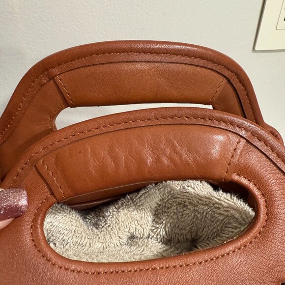 Vintage COACH Drawstring Backpack British Tan Shopper Handles 9994 - Picture 8 of 10